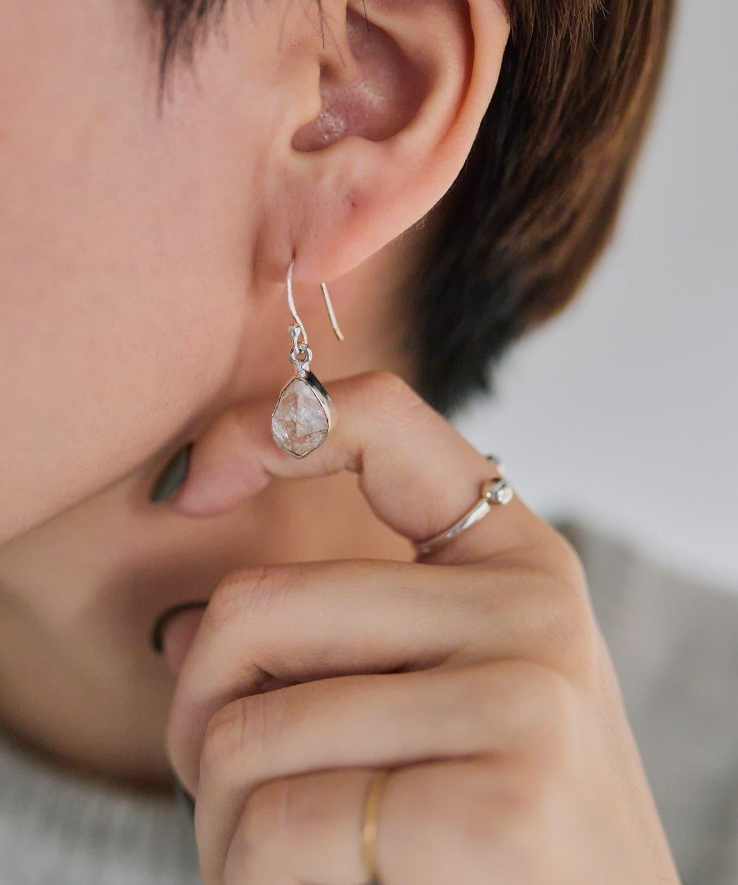 《スターリングシルバー使用》哈基瑪耳釘