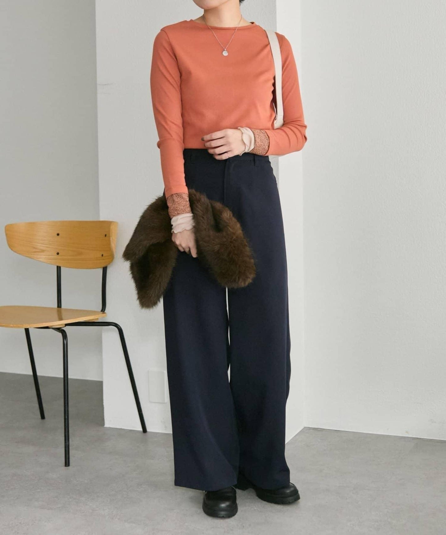 羅紋袖荷葉邊針織衫【SUM1 STYLE】