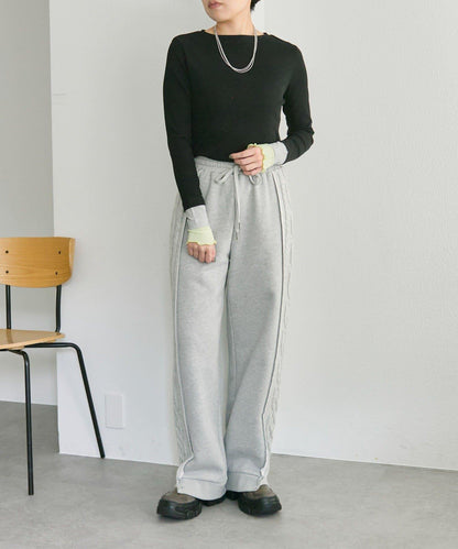 羅紋袖荷葉邊針織衫【SUM1 STYLE】