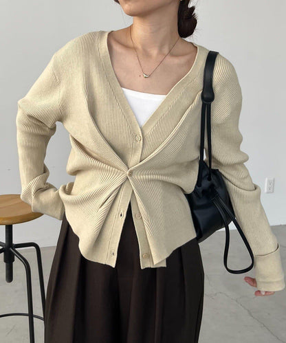 收腰針織衫