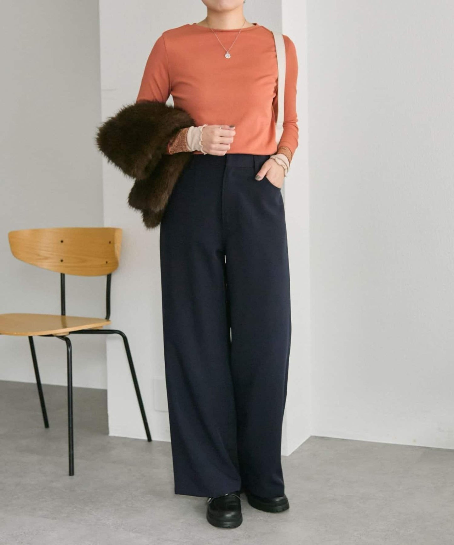 羅紋袖荷葉邊針織衫【SUM1 STYLE】