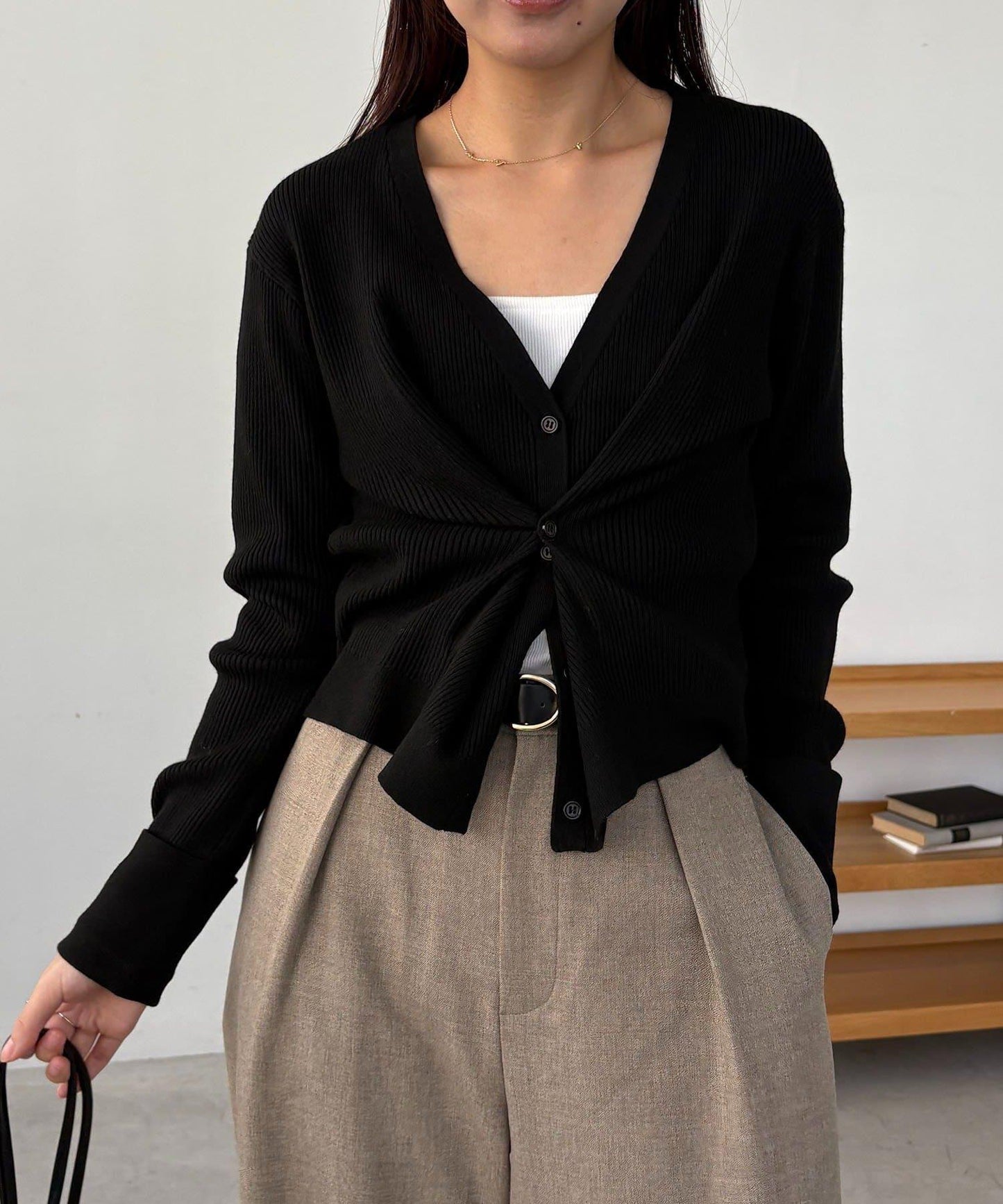 收腰針織衫