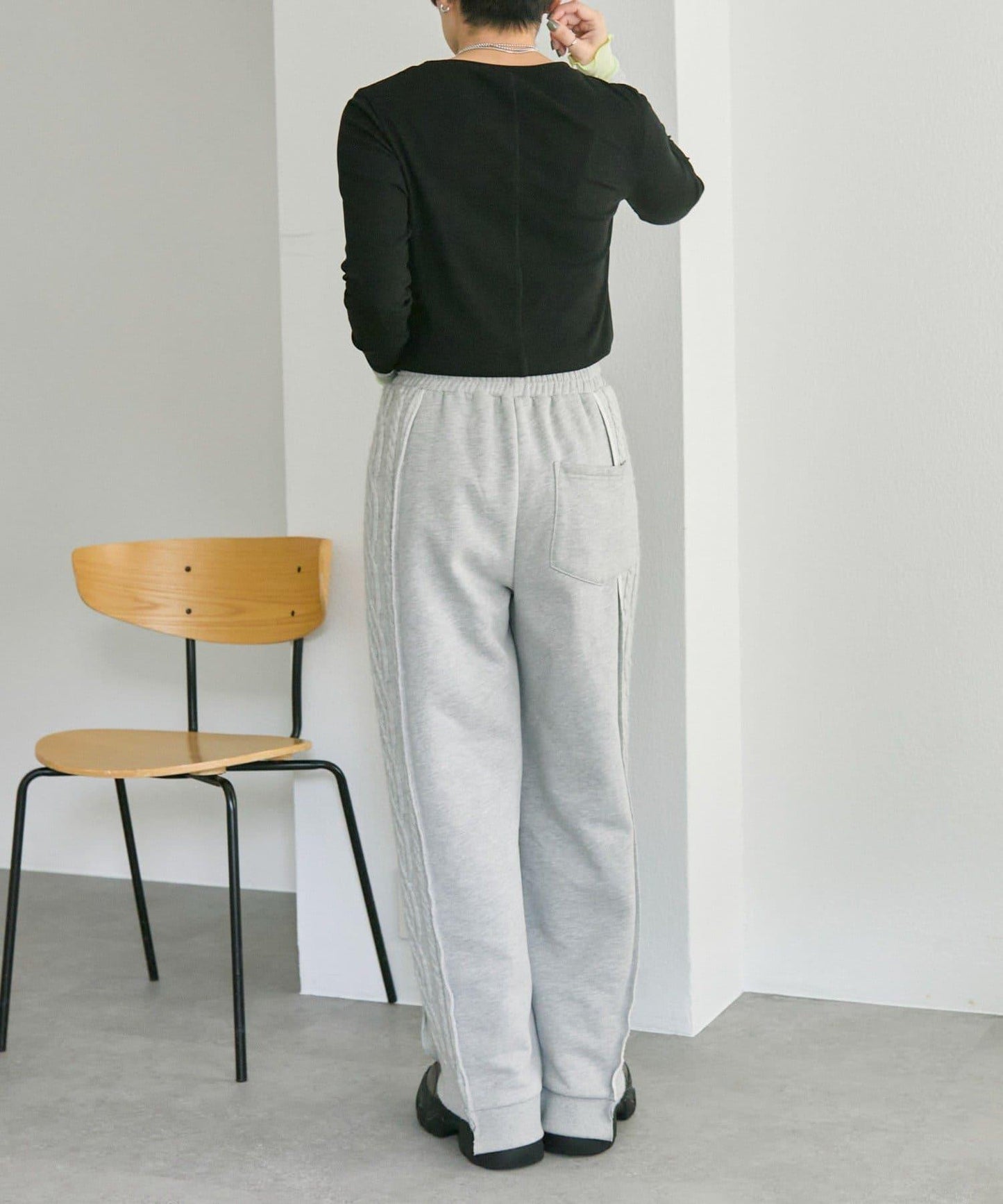 羅紋袖荷葉邊針織衫【SUM1 STYLE】