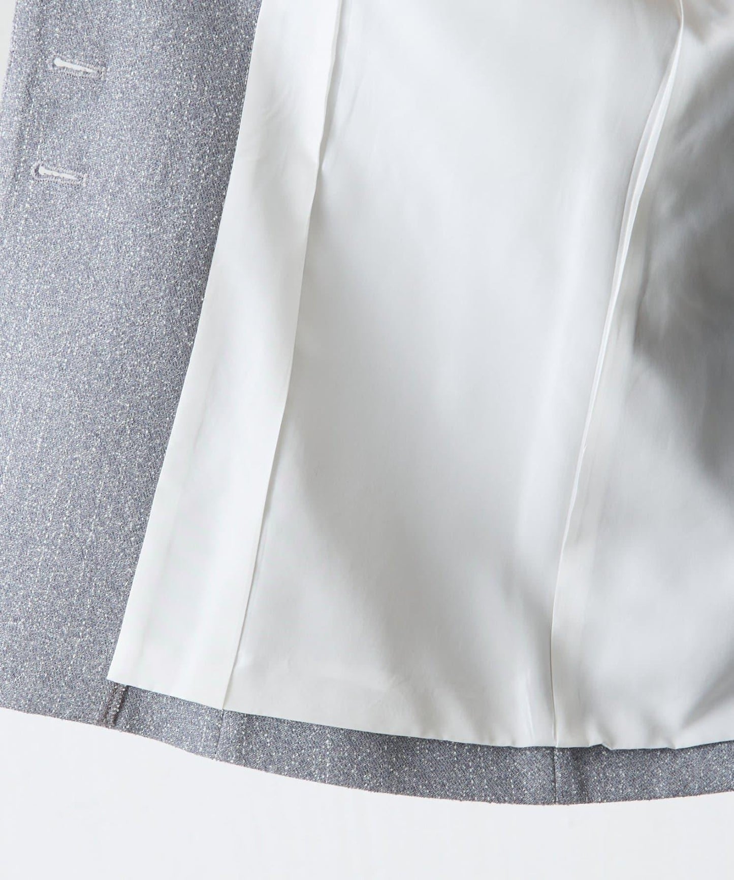 【帶內襯】粗花呢寬鬆夾克