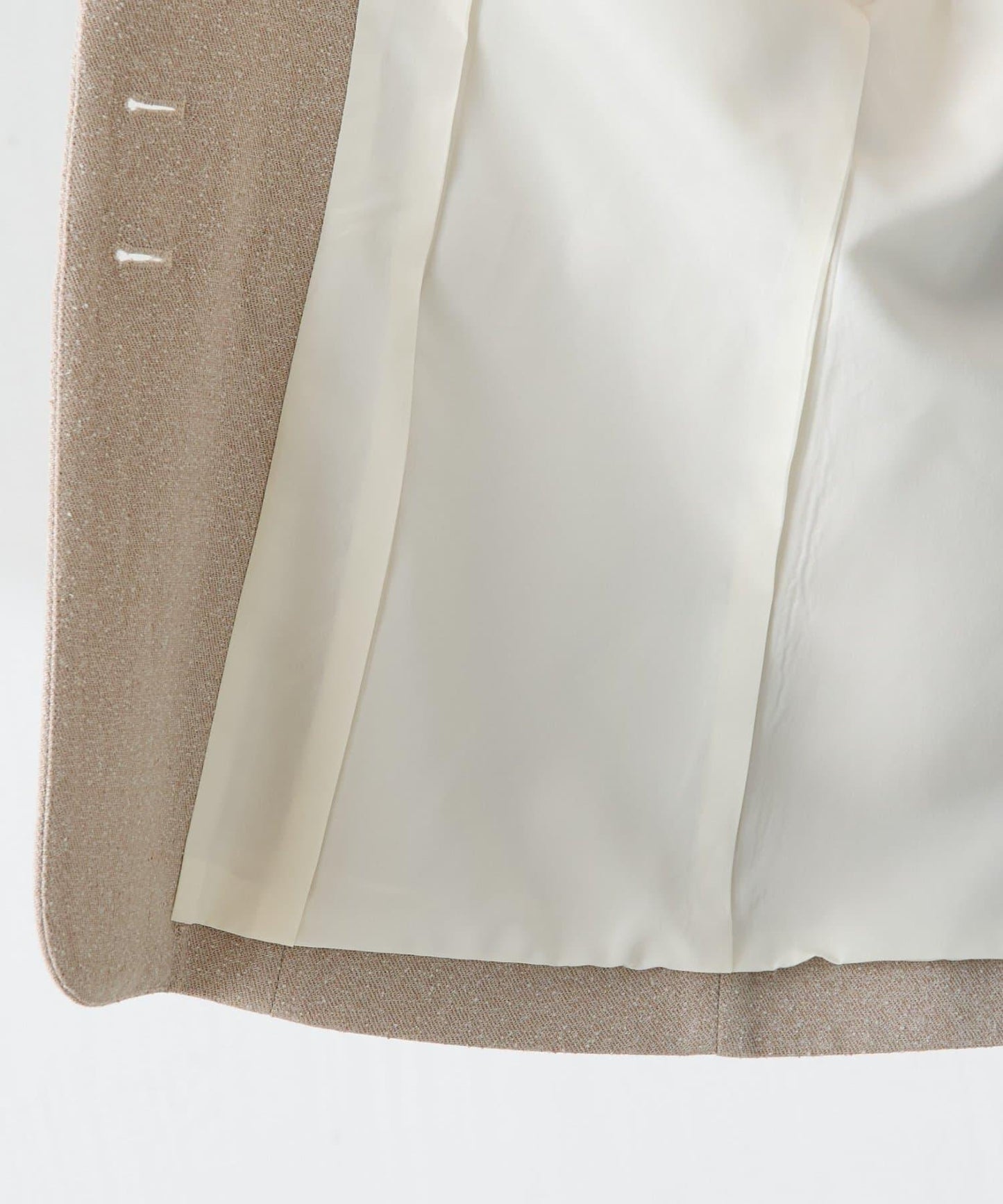 【帶內襯】粗花呢寬鬆夾克