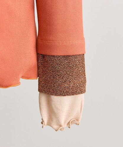 羅紋袖荷葉邊針織衫【SUM1 STYLE】