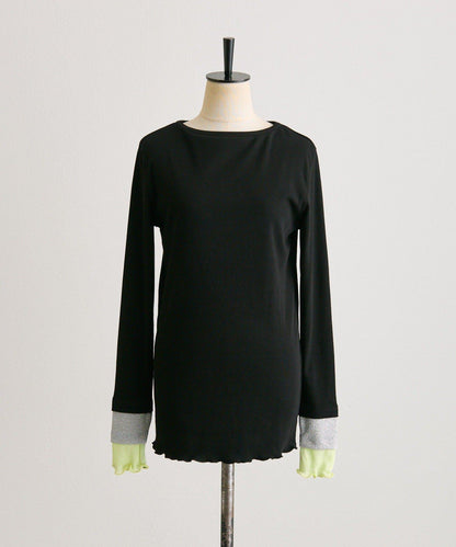 羅紋袖荷葉邊針織衫【SUM1 STYLE】