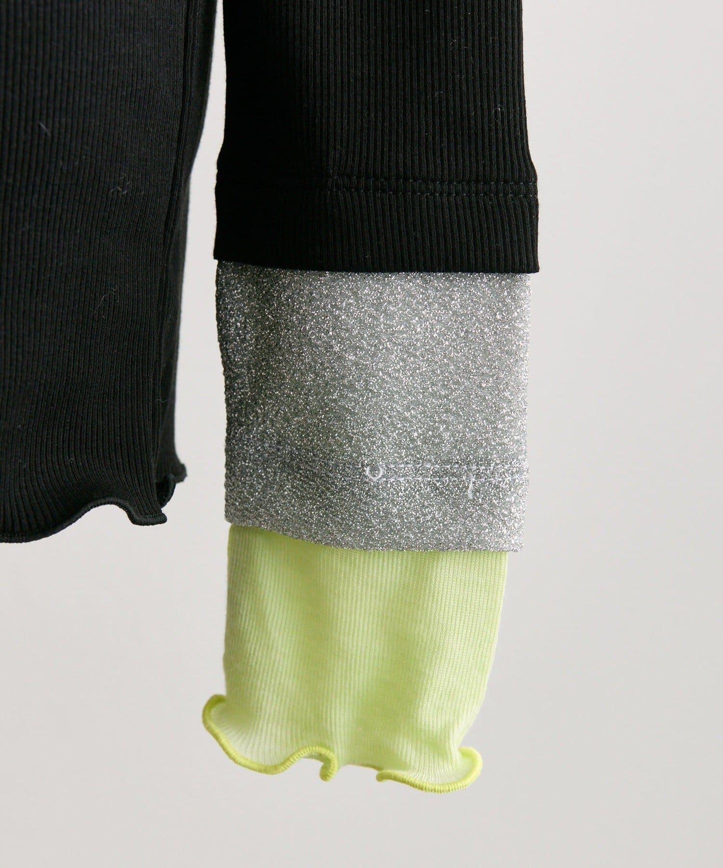 羅紋袖荷葉邊針織衫【SUM1 STYLE】