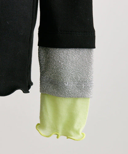 羅紋袖荷葉邊針織衫【SUM1 STYLE】