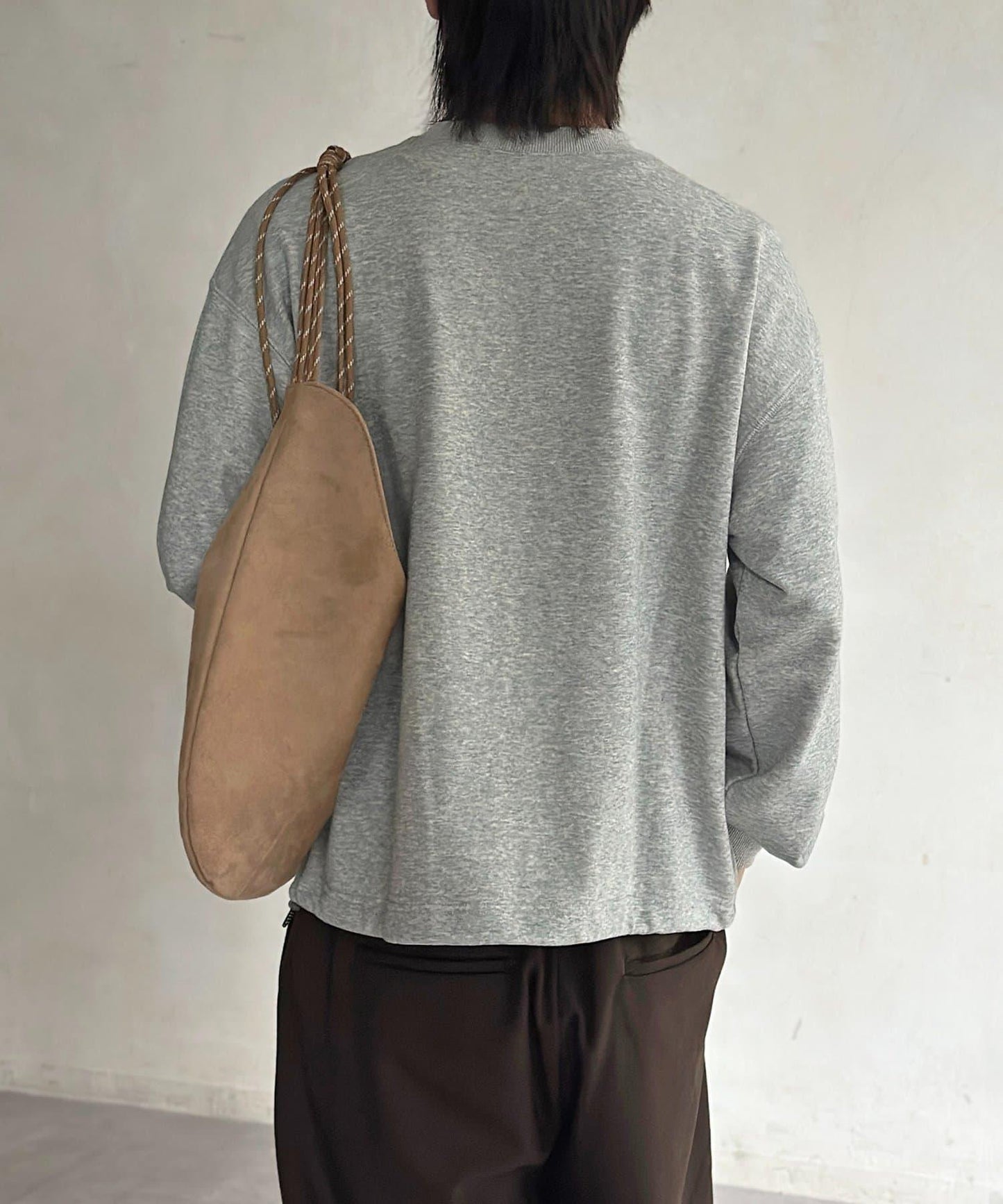 復古風格胸部刺繡泡泡袖衛衣