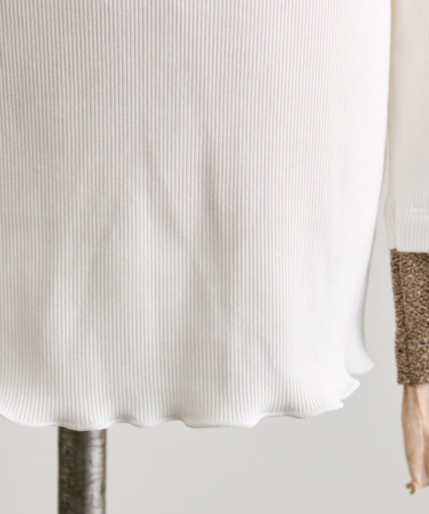 羅紋袖荷葉邊針織衫【SUM1 STYLE】