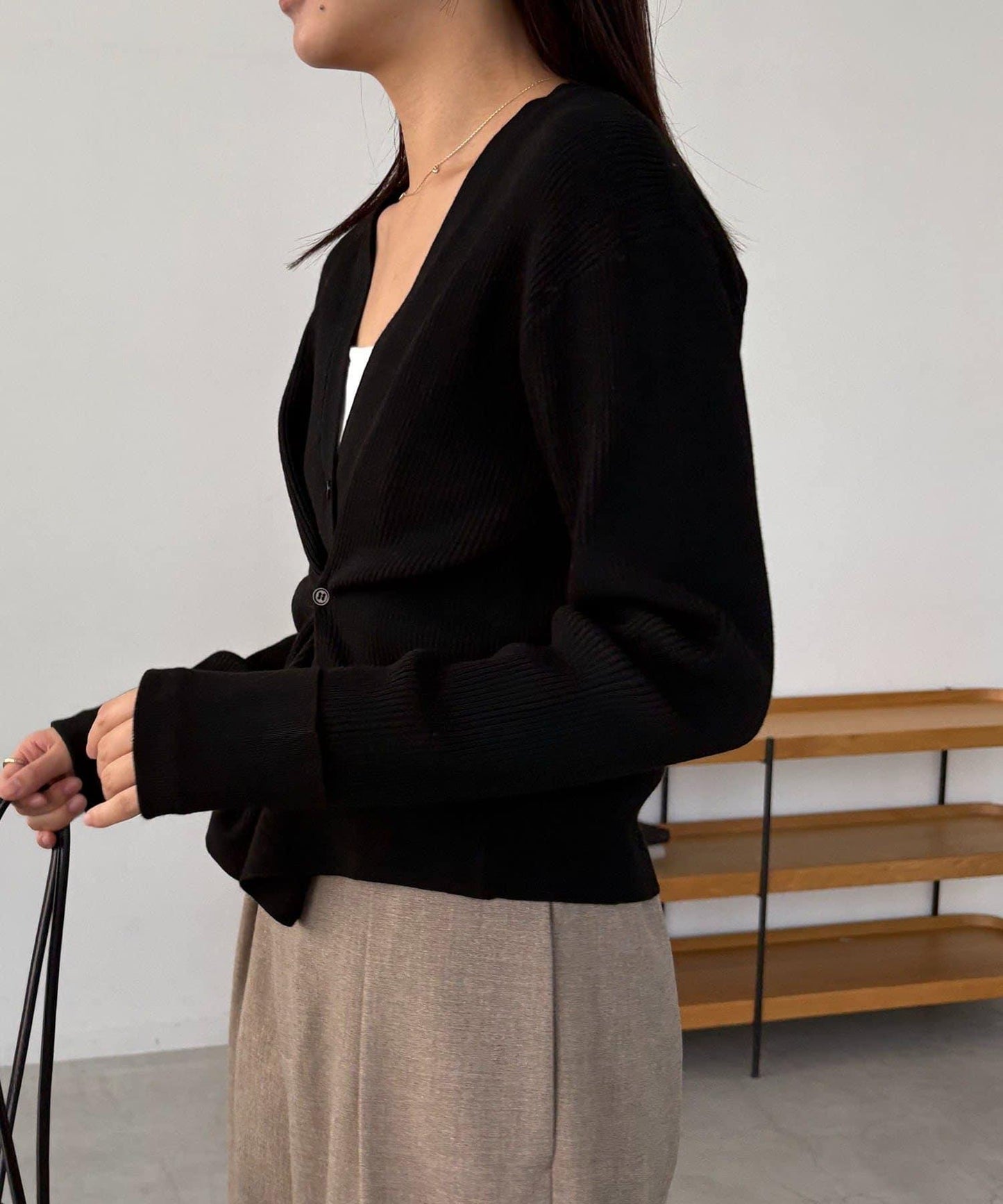收腰針織衫