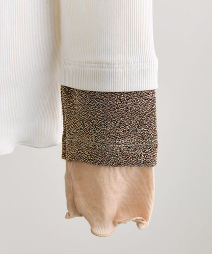 羅紋袖荷葉邊針織衫【SUM1 STYLE】