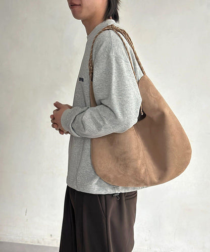 復古風格胸部刺繡泡泡袖衛衣