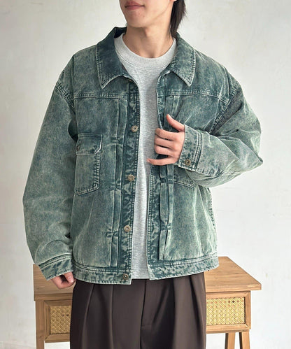 夾棉燈芯絨卡車司機夾克