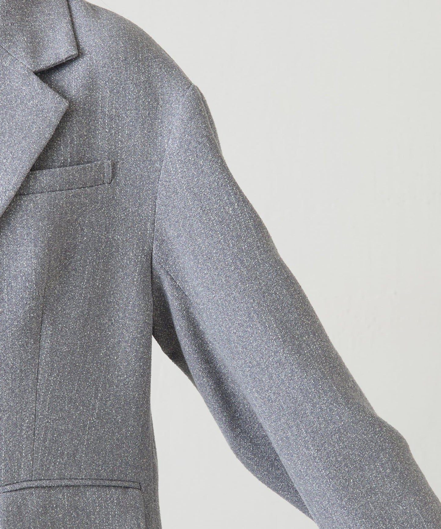 【帶內襯】粗花呢寬鬆夾克