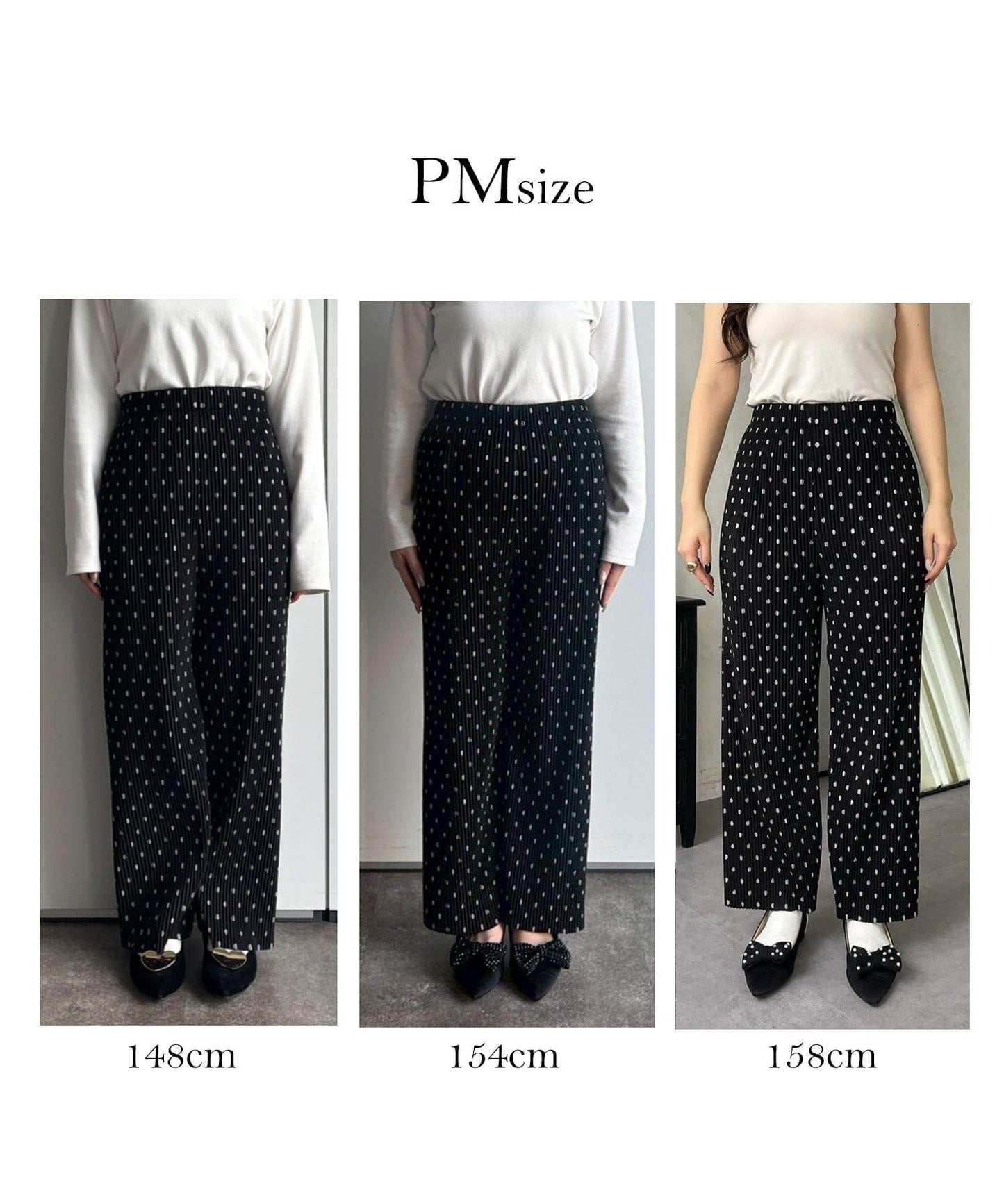 仿麂皮波點百褶褲