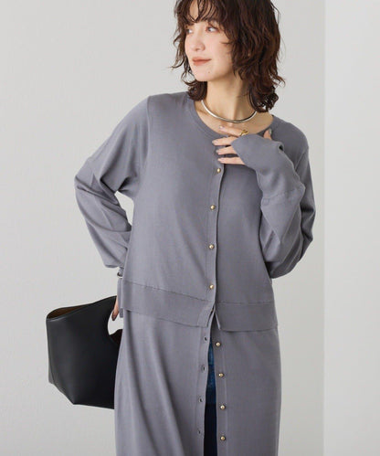 【可作外套穿著】層疊針織連衣裙