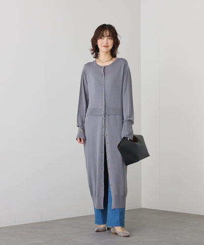 【可作外套穿著】層疊針織連衣裙