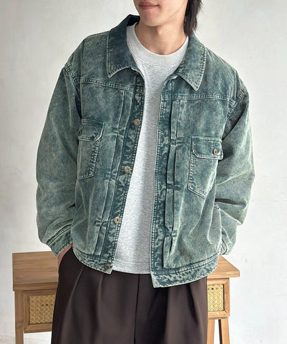 夾棉燈芯絨卡車司機夾克