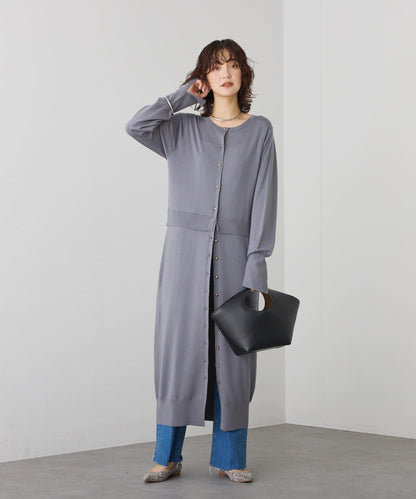 【可作外套穿著】層疊針織連衣裙