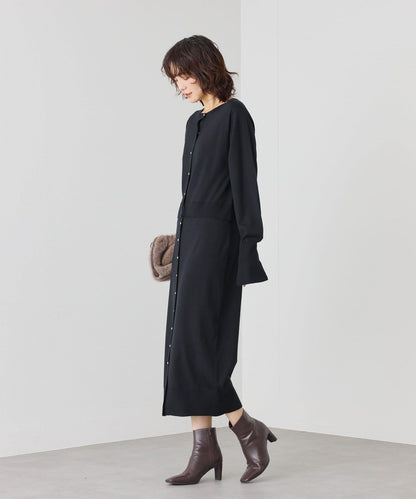 【可作外套穿著】層疊針織連衣裙