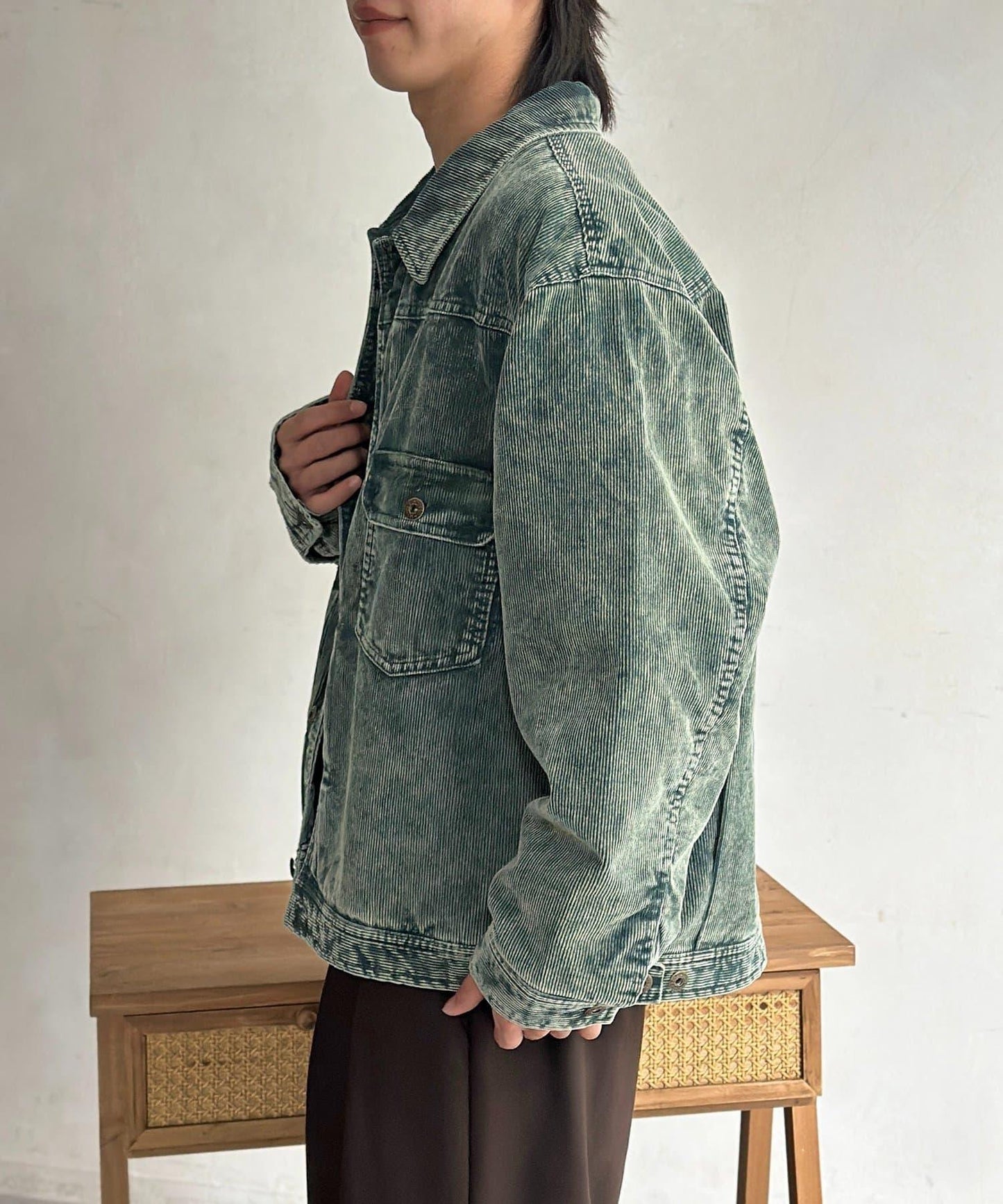 夾棉燈芯絨卡車司機夾克