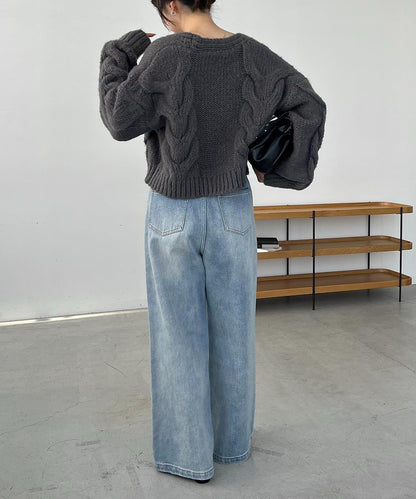 寬鬆針織開衫