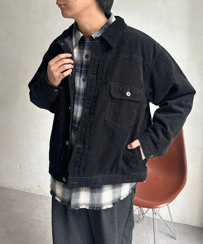 夾棉燈芯絨卡車司機夾克