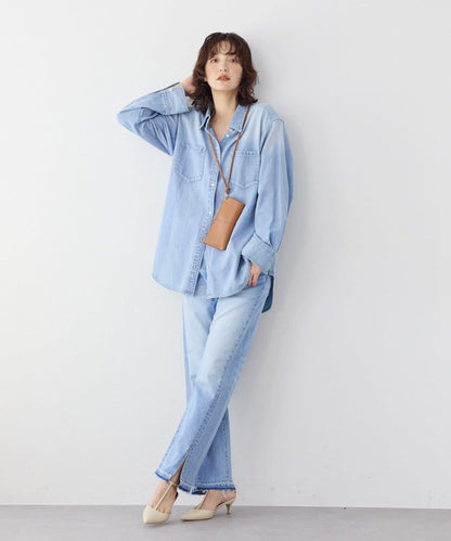 【RIMH】肩墊長款襯衫/預計1月下旬發貨