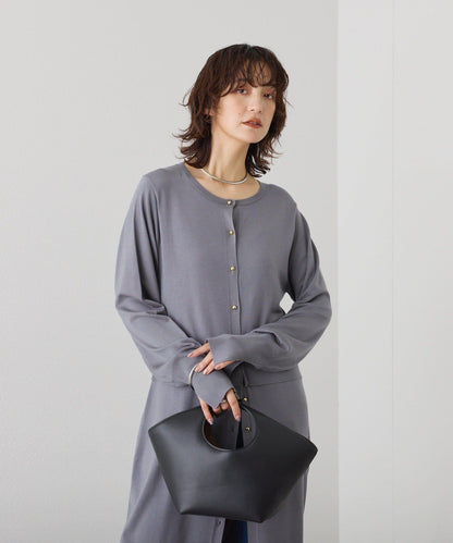 【可作外套穿著】層疊針織連衣裙