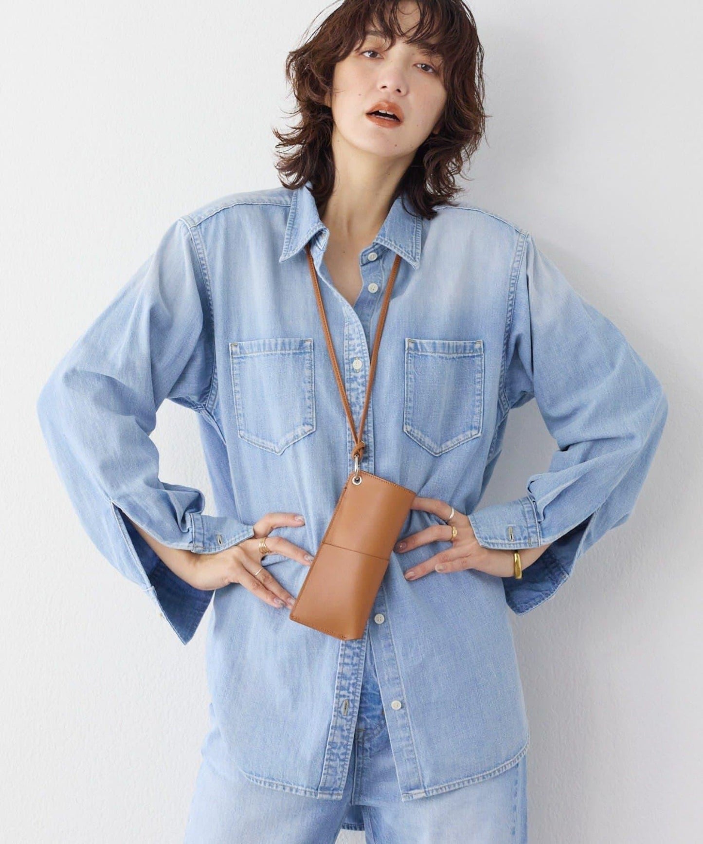 【RIMH】肩墊長款襯衫/預計1月下旬發貨