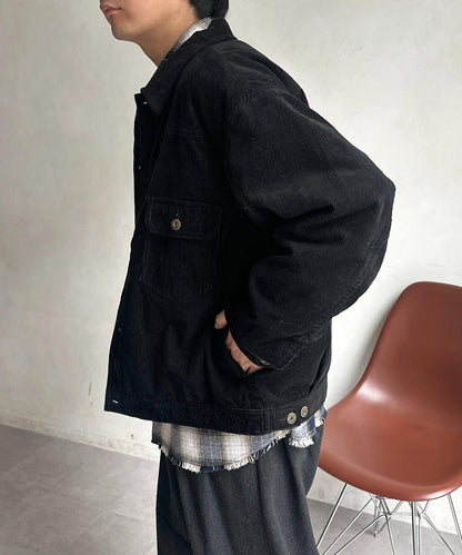 夾棉燈芯絨卡車司機夾克