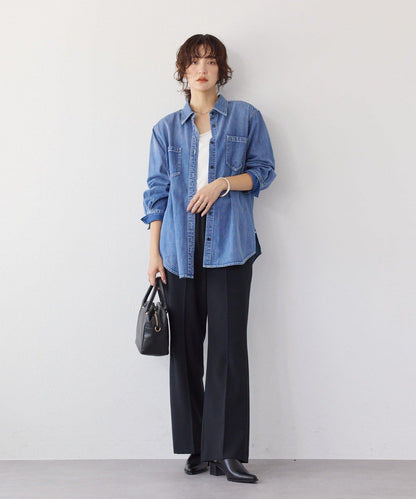 【RIMH】肩墊長款襯衫/預計1月下旬發貨