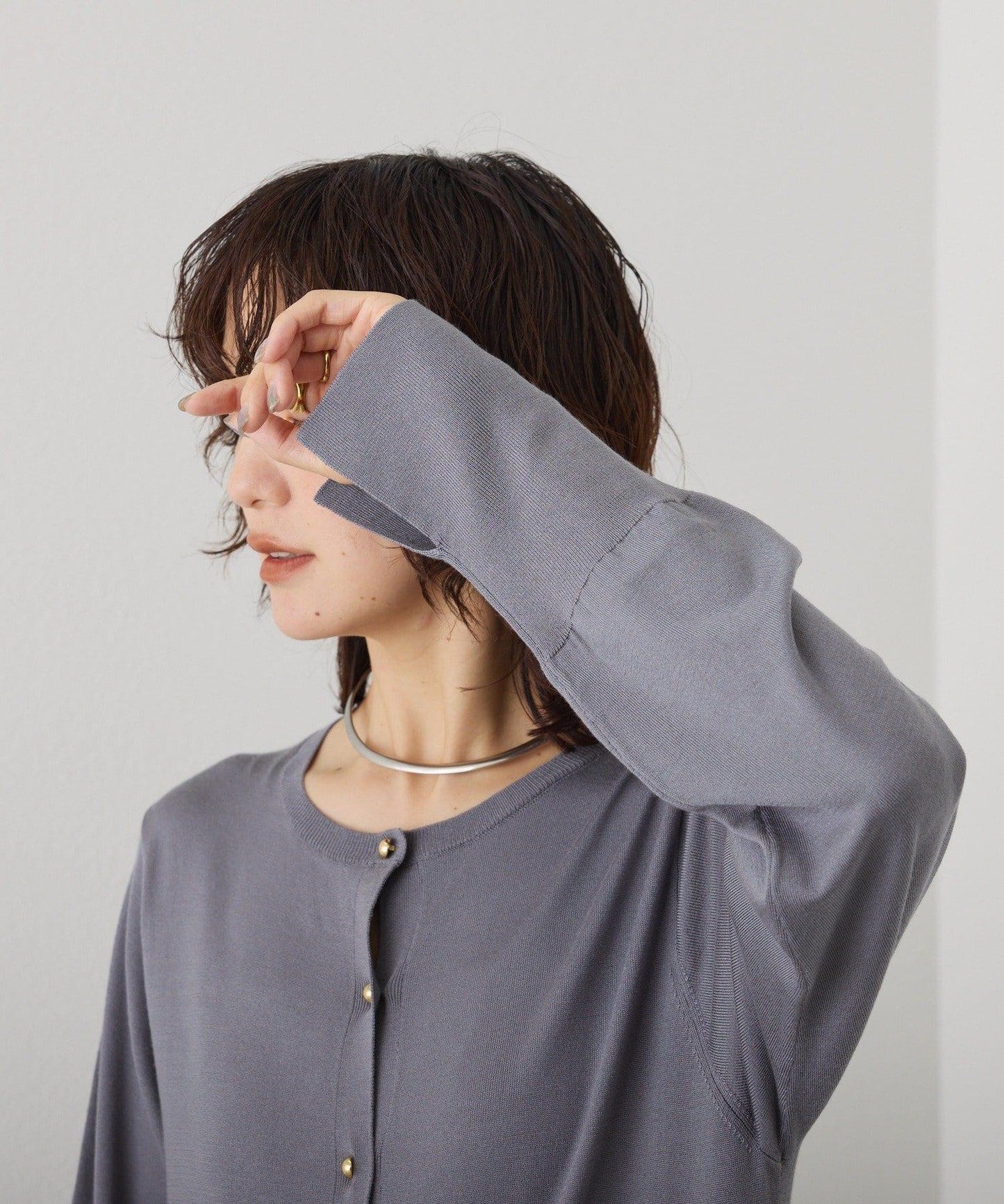 【可作外套穿著】層疊針織連衣裙