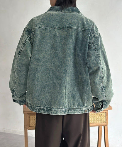 夾棉燈芯絨卡車司機夾克