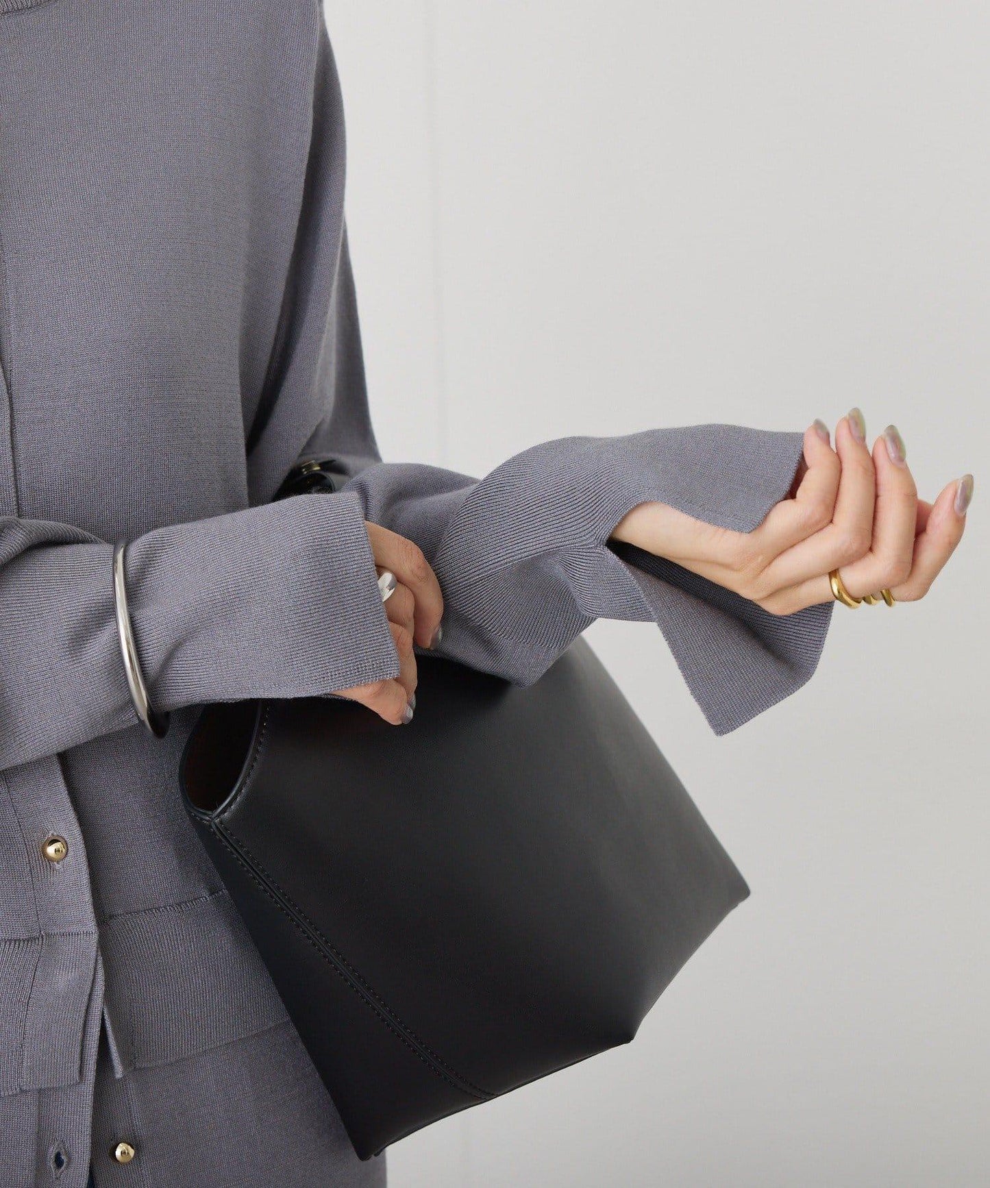 【可作外套穿著】層疊針織連衣裙