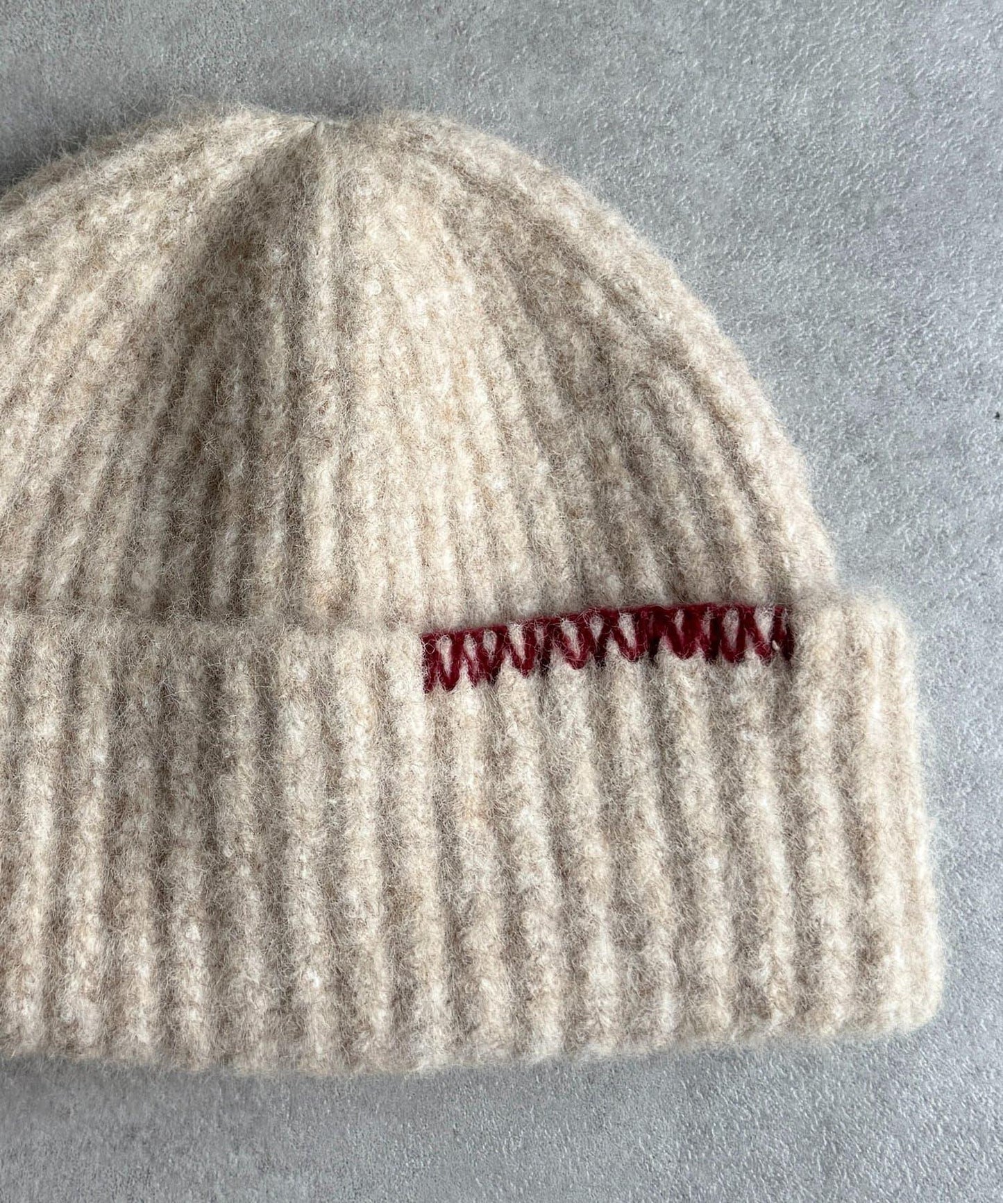 拼色縫線針織帽