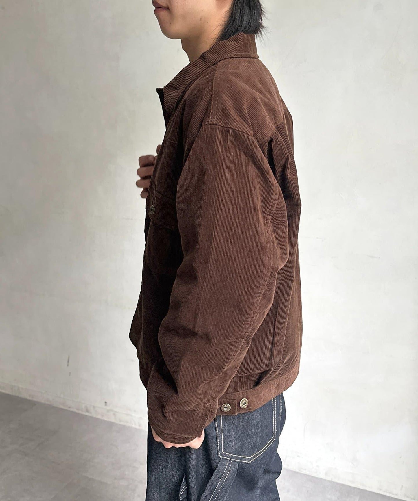 夾棉燈芯絨卡車司機夾克