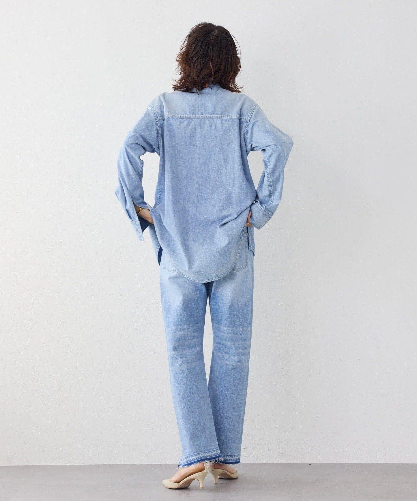 【RIMH】肩墊長款襯衫/預計1月下旬發貨