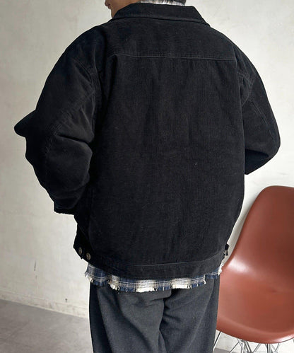 夾棉燈芯絨卡車司機夾克