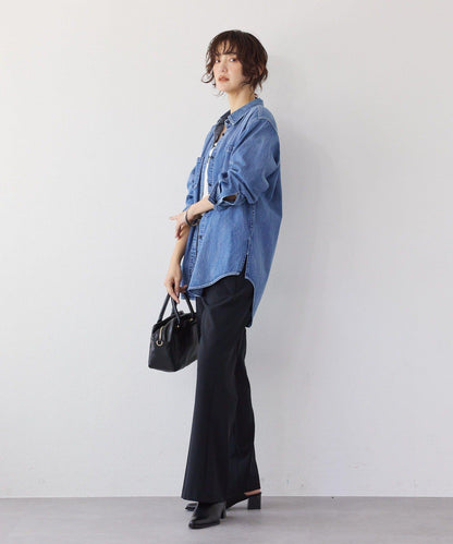 【RIMH】肩墊長款襯衫/預計1月下旬發貨