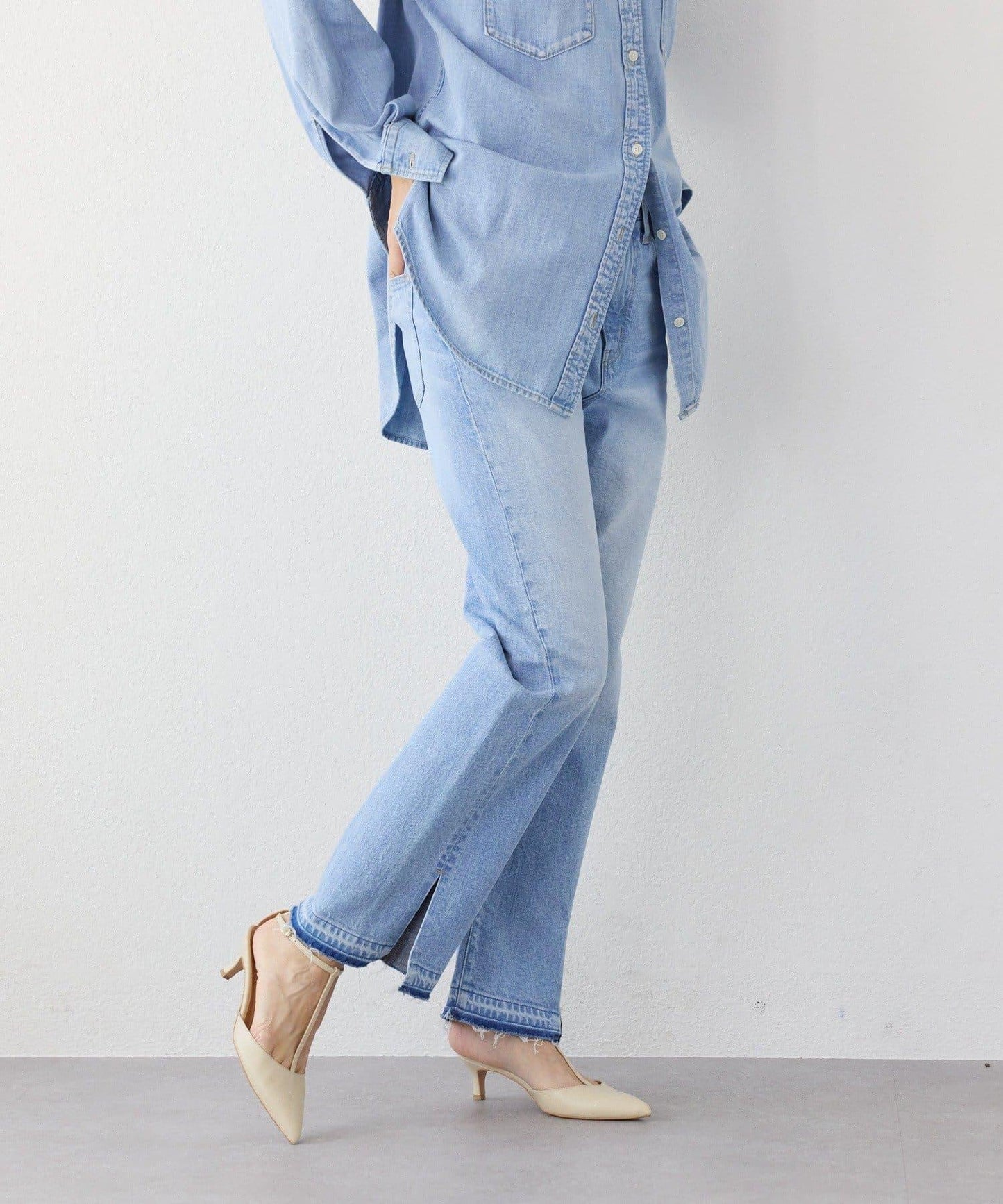 【RIMH】剪裁牛仔褲/預計1月下旬發貨