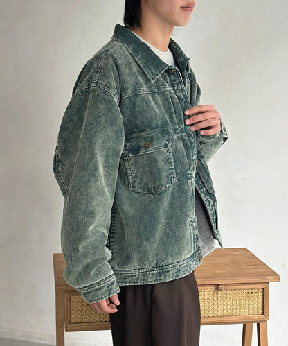 夾棉燈芯絨卡車司機夾克