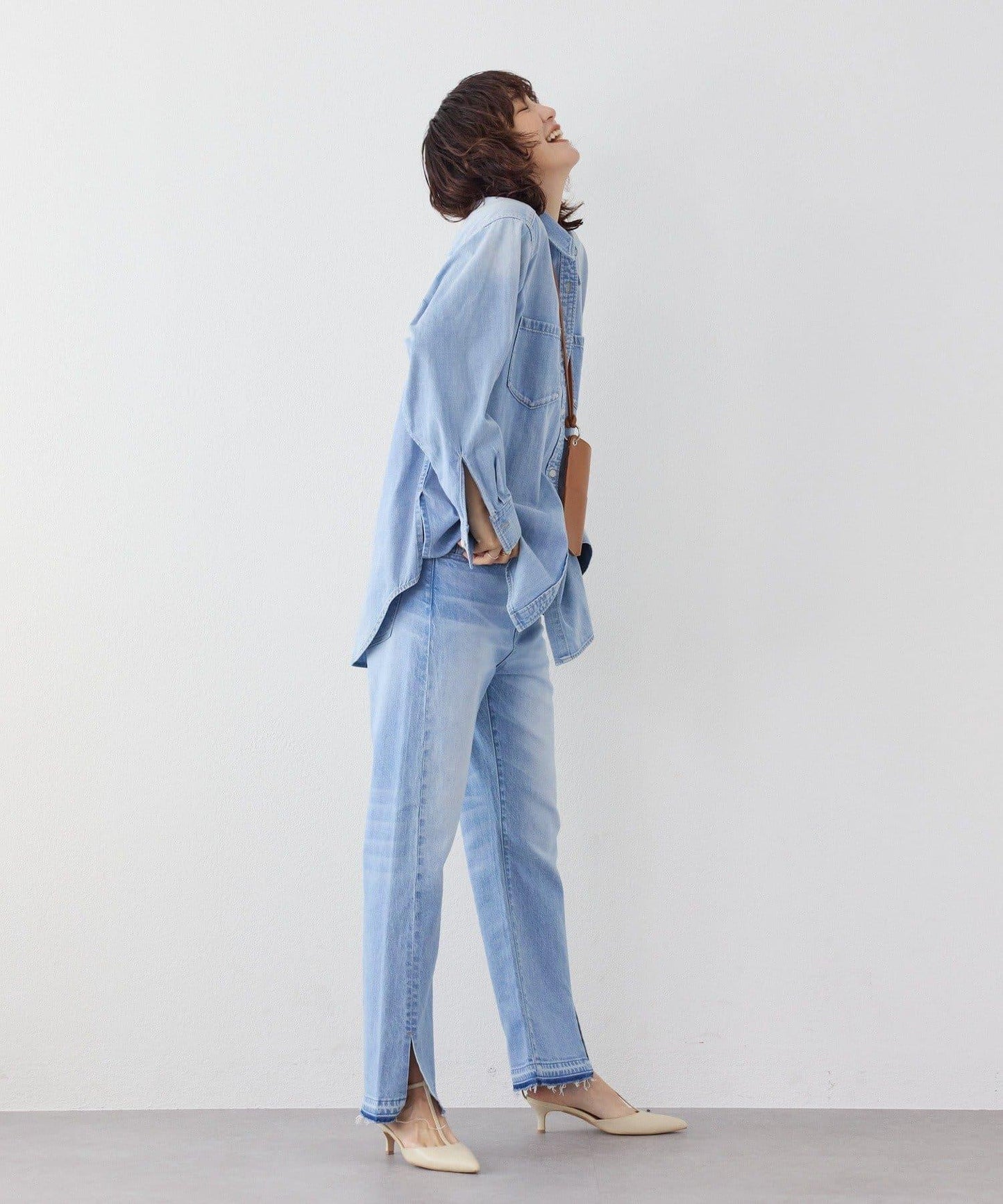 【RIMH】肩墊長款襯衫/預計1月下旬發貨