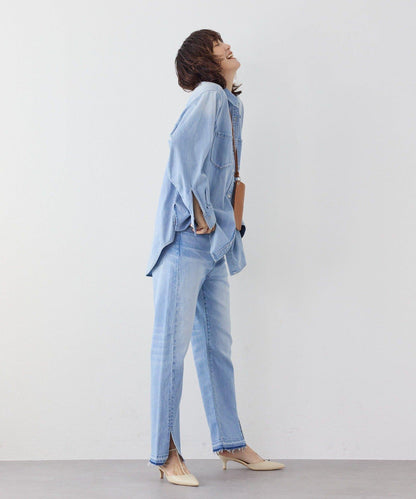 【RIMH】肩墊長款襯衫/預計1月下旬發貨