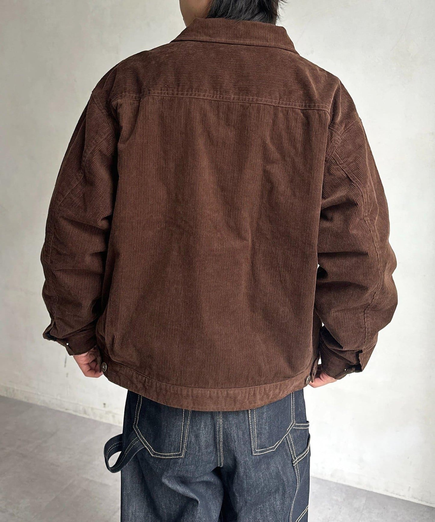 夾棉燈芯絨卡車司機夾克