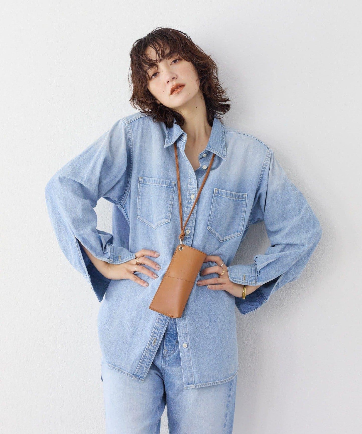 【RIMH】肩墊長款襯衫/預計1月下旬發貨