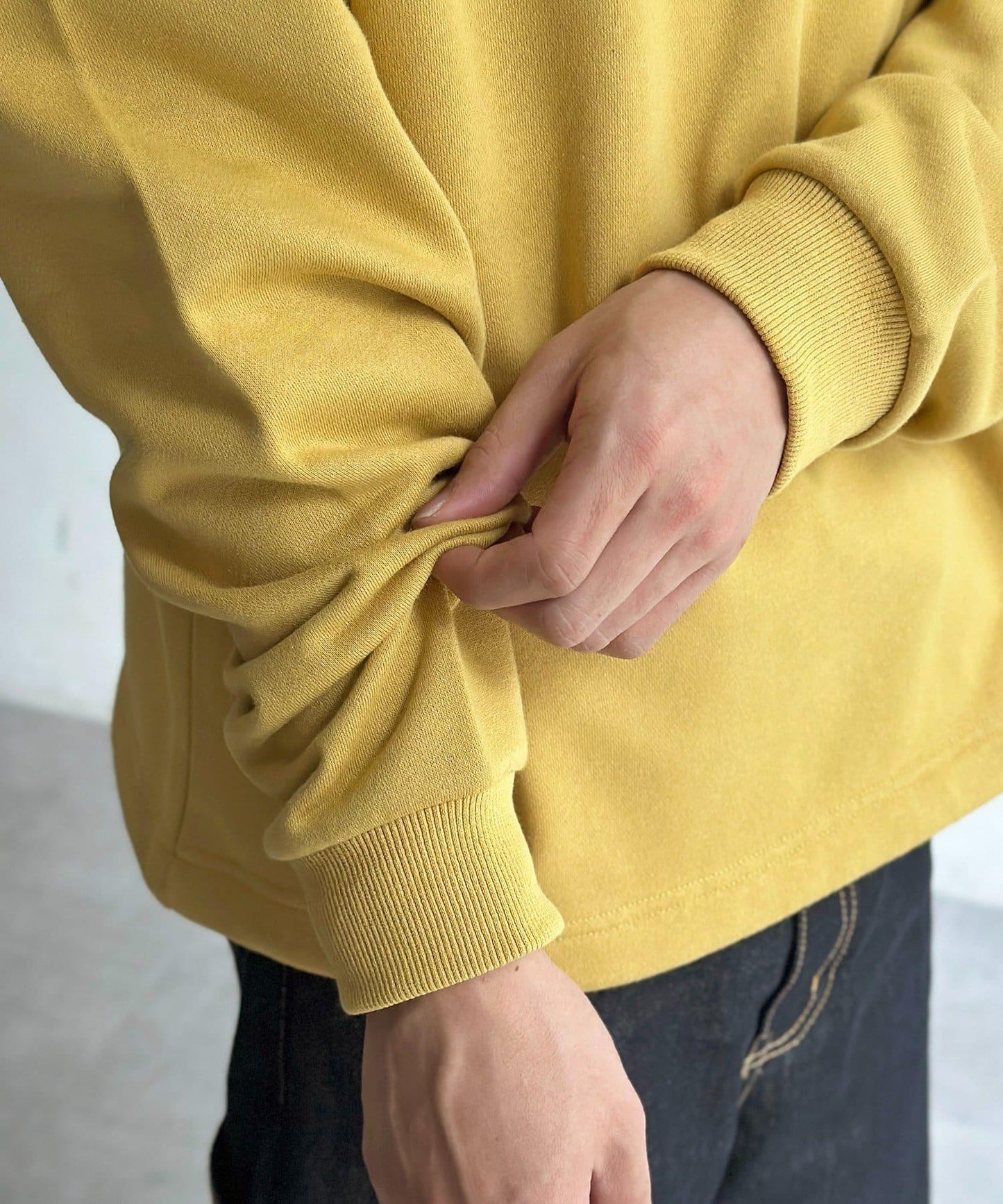 復古風格胸部刺繡泡泡袖衛衣