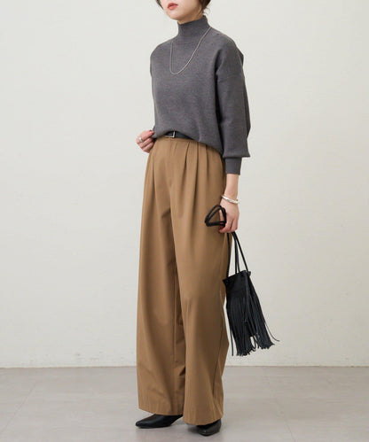 全針高領針織衫